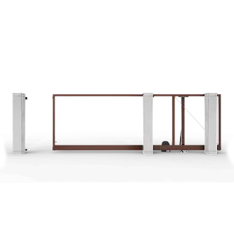 Откатные ворота с электроприводом серии Prestige без заполнения